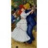 Pareja bailando Renire punto de cruz