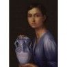 La niña de la jarra Julio Romero punto de cruz