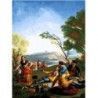 La merienda Goya punto de cruz