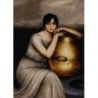 La Samaritana Julio Romero de Torres punto de cruz