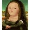 Mona Lisa Botero punto de cruz